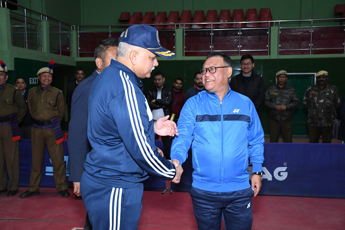 Glimpses of the Opening Ceremony of NEEPCO Inter Project Badminton Tournament held on 11.12.2023 at JN Stadium, Polo Grounds, Shillong