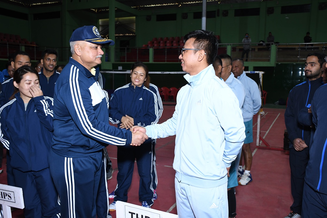 Glimpses of the Opening Ceremony of NEEPCO Inter Project Badminton Tournament held on 11.12.2023 at JN Stadium, Polo Grounds, Shillong