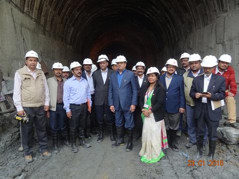 Visit of CMD at TrHEP during January, 2016
