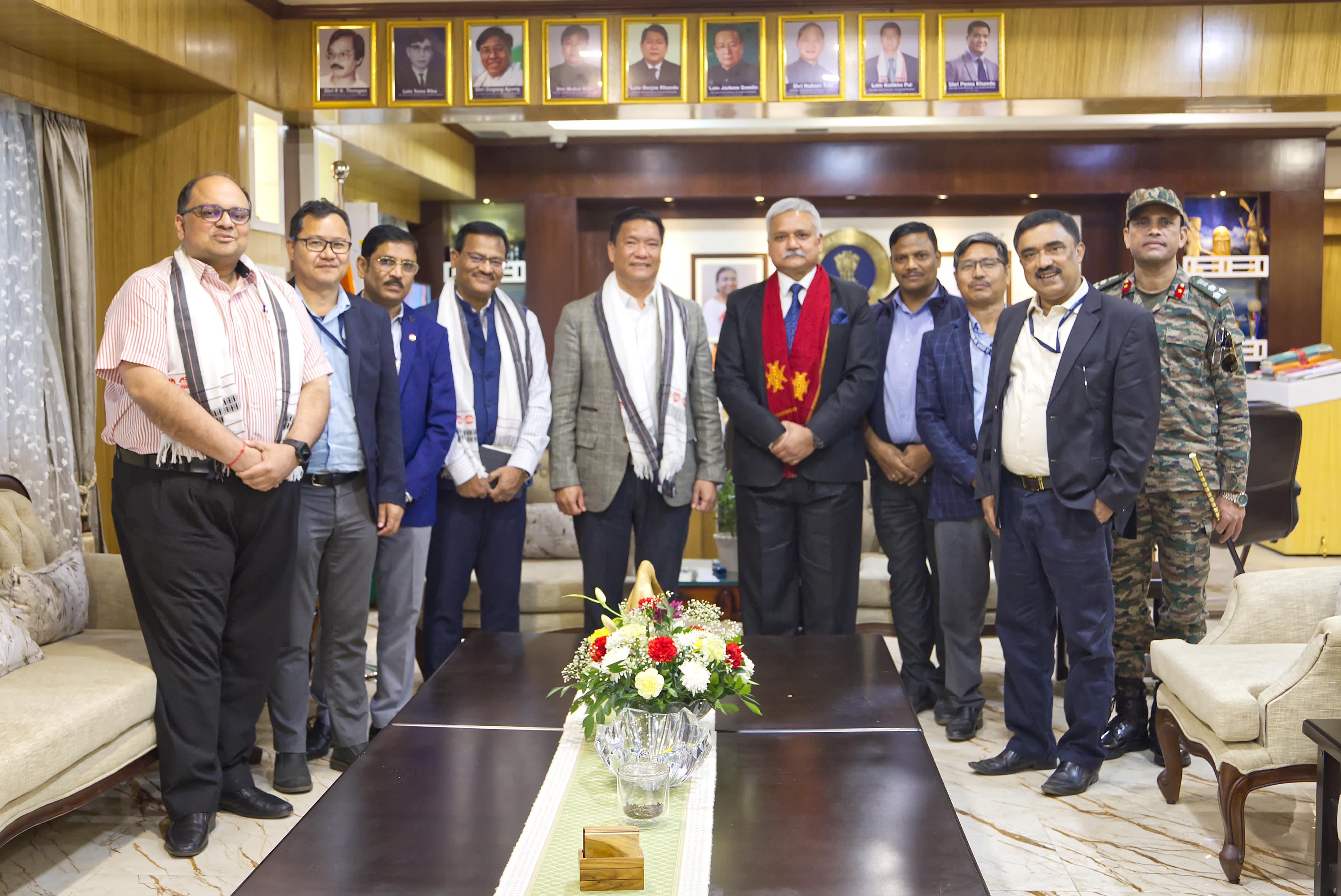 Director(P) along with team visited Hon'ble Chief Minister of Arunachal Pradesh on 21.11.23
