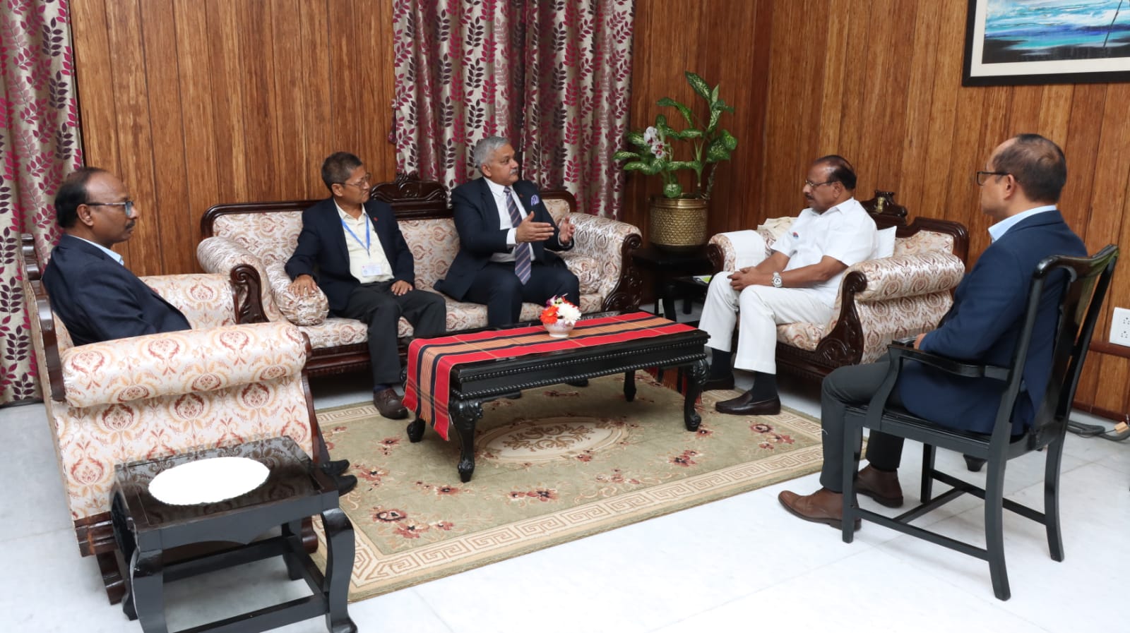Director (Personnel) paid courtesy call to His Excellency Governor of Tripura on 07.12.2023 at Agartala