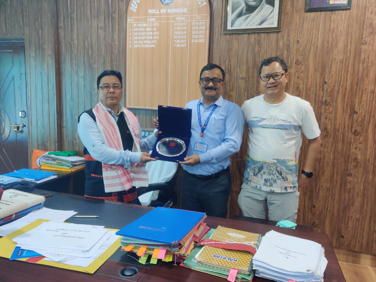HOP, Naying HEP met the DC and the District Land Revenue & Settlement Officer, Siang d1 news