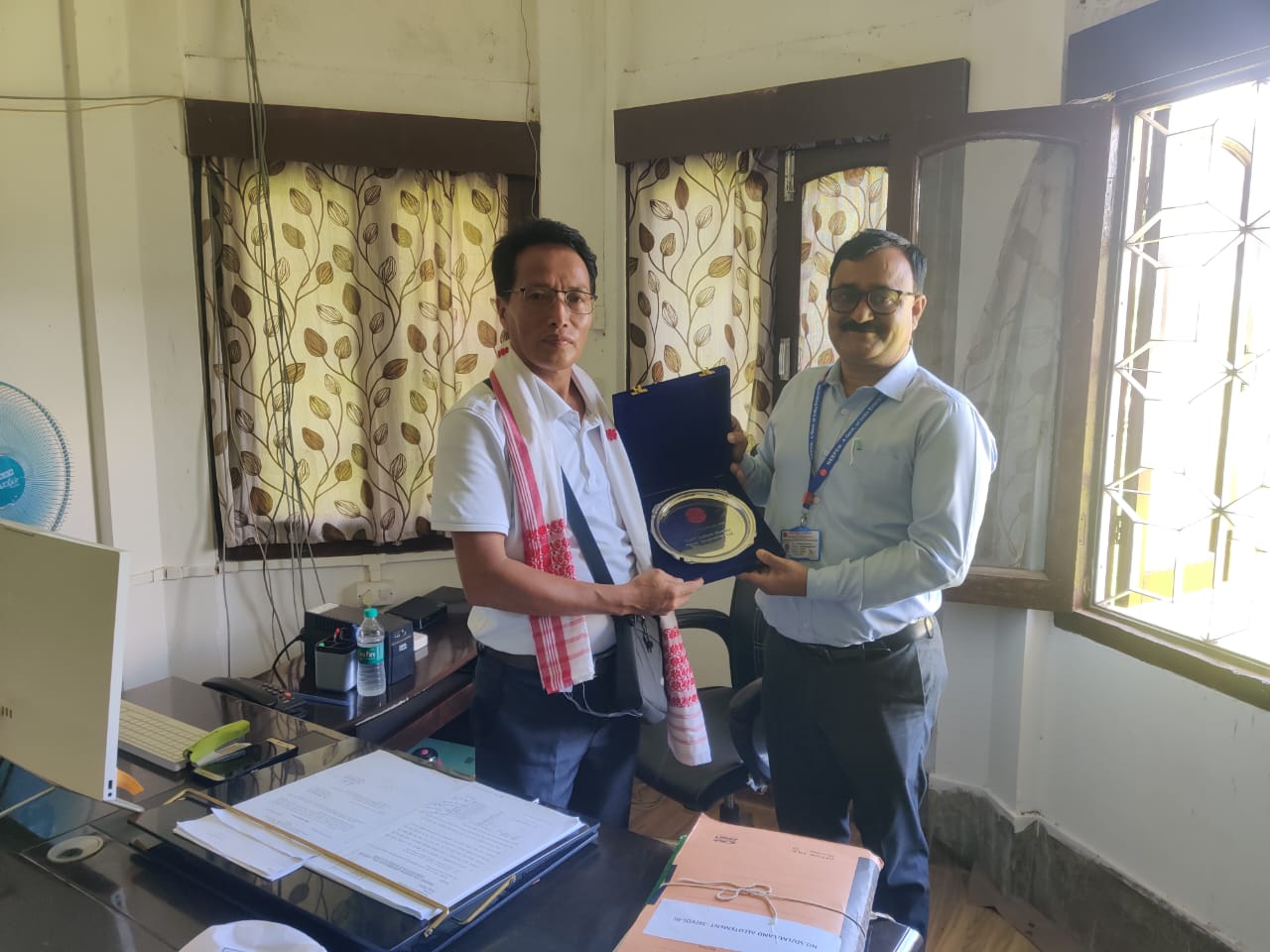 HOP, Naying HEP met the DC and the District Land Revenue & Settlement Officer, Siang