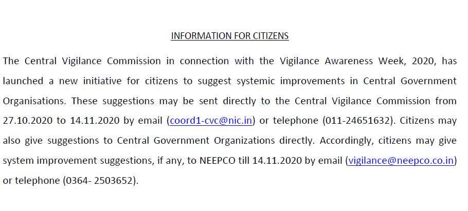 INSTRUCTION OF CENTRAL VIGILANCE COMMISSION