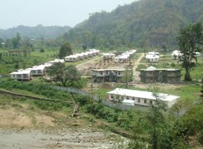 Panoramic view of R&R village