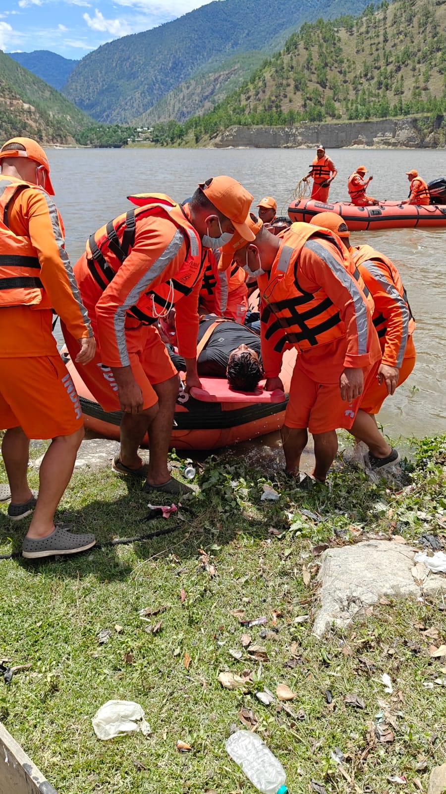 Emergency mock exercise on “Flooding and Drowning” was conducted at Bichom Dam