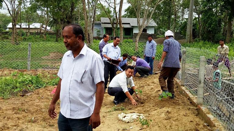 As a part of swachhta pakhwada 2018 programme AGBPS has carried out plantation drive at Duliajan College, Duliajan(Photo-2)