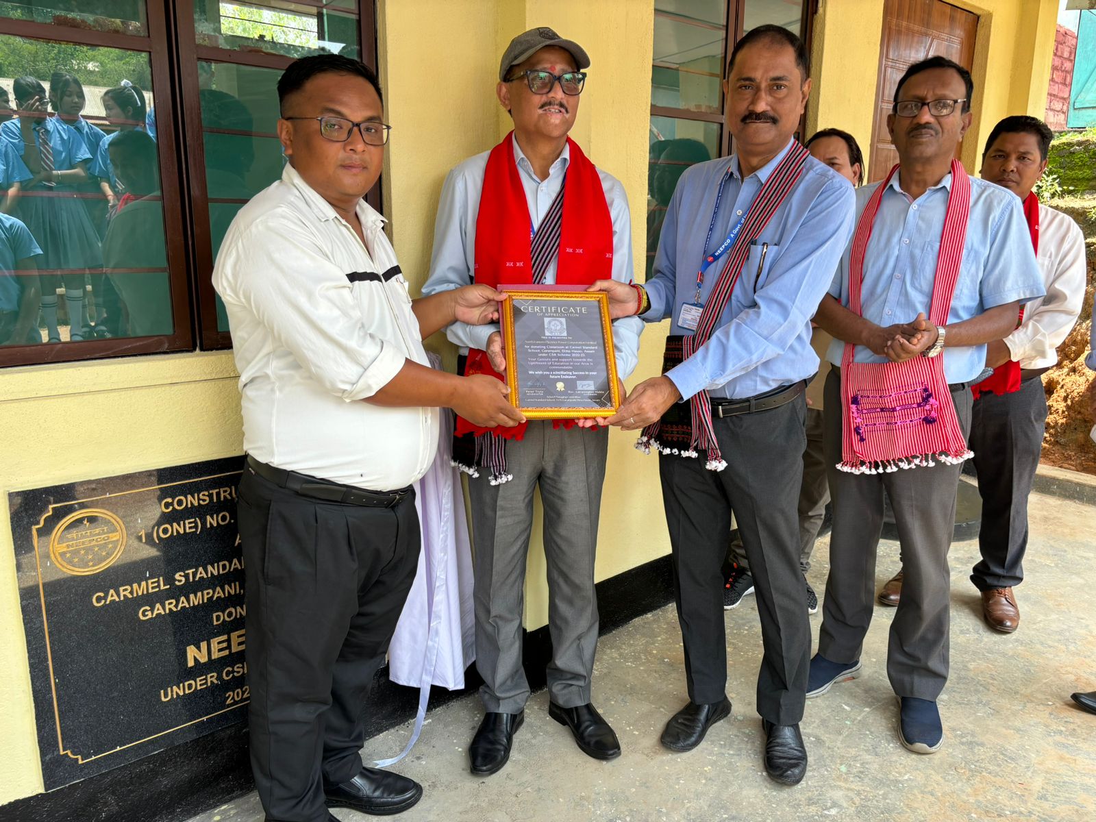Handing over of new Class room on 13.05.2024 constructed by KHPS under CSR & S Scheme 2023-24 at Carmel Standard School 3km, Garampani, Dima Hasao, Assam 