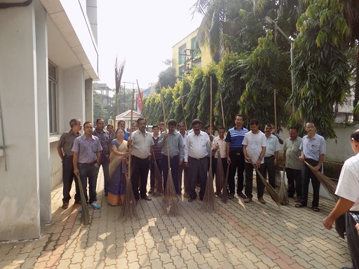 Swachh Bharat Abhiyan being observed in the NEEPCO, Guwahati Office.