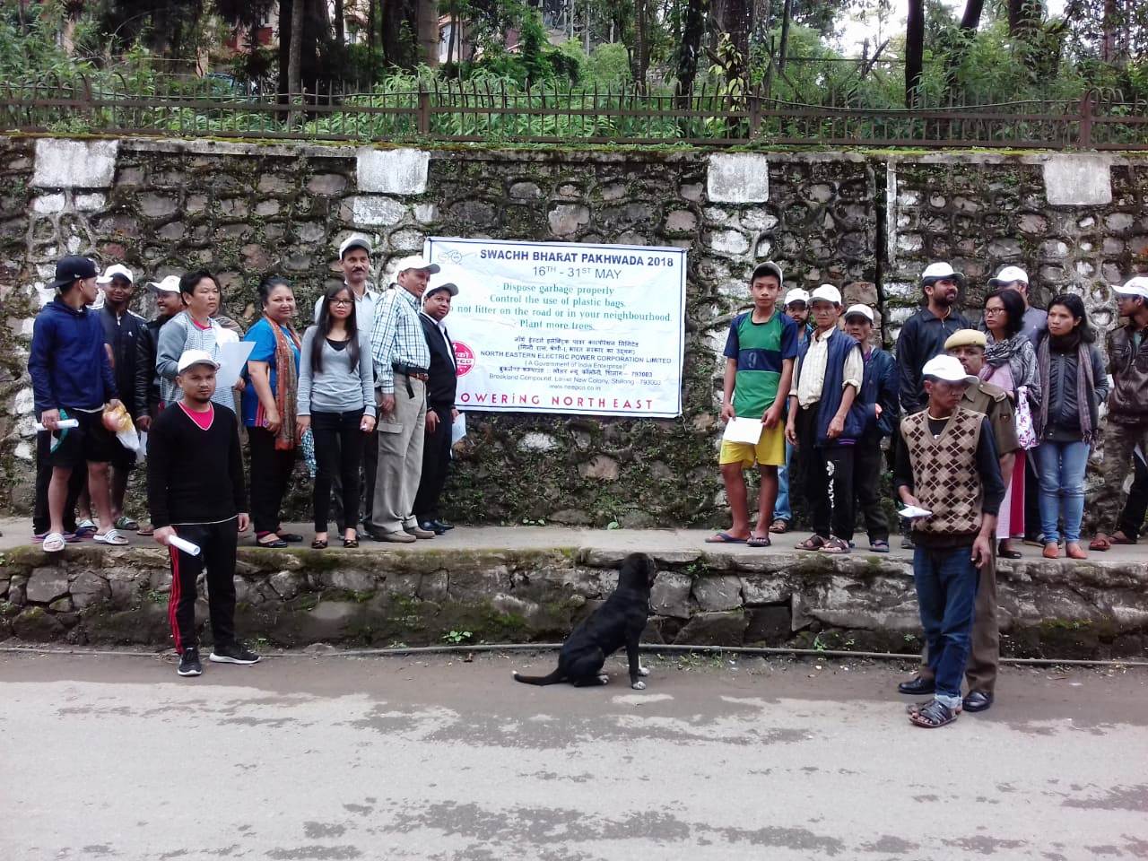 डेमसीनोंग, शिलांग में शपथ ग्रहण और सफाई अभियान