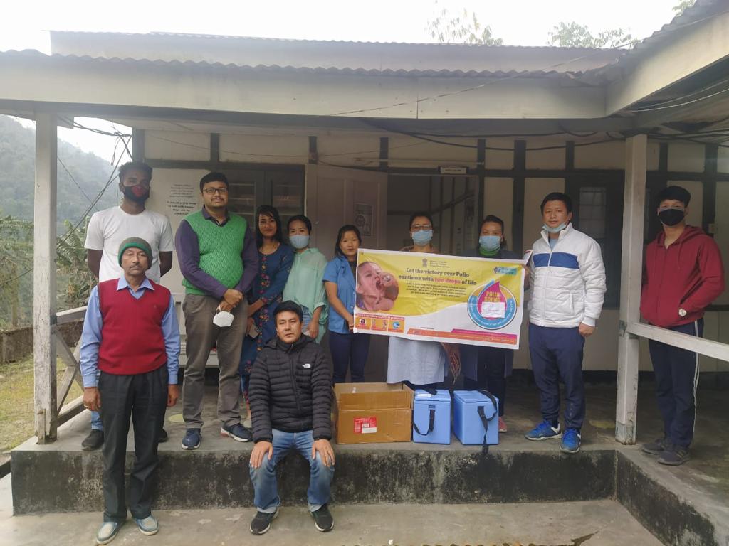  केएचपीएस ने 27.02.2022 को पल्स पोलियो टीकाकरण रूटीन और कोविड 19 टीकाकरण सहित टीकाकरण कार्यक्रम का आयोजन किया।