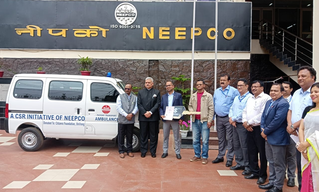 DONATION OF AMBULANCE TO CITIZENS FOUNDATION, SHILLONG
